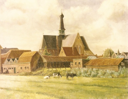Bestand:Prent kerk aan de haven.jpg