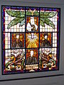 Glas-in-lood-venster Hamerhuis Nijmegen met links het portret van Andreas Zijlmans (foto Wikipedia/Looi).