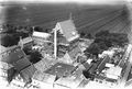 Gezicht op de bouw van het raadhuis vanuit de toren van de St. Jan (SALHA, fotonr.WAA50033, foto Fotopersbureau Het Zuiden).