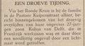 Overlijdensbericht Kobus van Delft uit De Echo van het Zuiden van 10 september 1941.