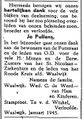Dankbetuiging in De Echo